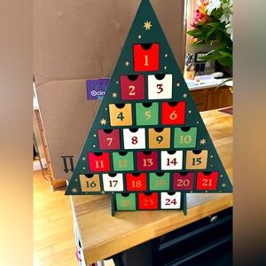 Wooden advent calendar